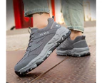 Breathable And Comfortable Anti-Smashing Anti-Puncture Wear-Resistant Anti-Slip Safety Shoes For Men Women Grey