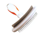 Wahl 2 in 1 Double Row Rake & Shedding Blade for Dogs Orange White