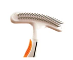 Wahl 2 in 1 Double Row Rake & Shedding Blade for Dogs Orange White