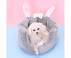 SunnyHouse Pet Nest Soft Filling Comfortable Cartoon Rabbit Shape Cat Dog Winter Sleeping Nest for Home-