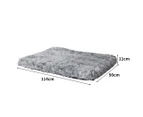 Pawz Replaceable Pet Bed Cover Plush Warm Soft Washable Charcoal L