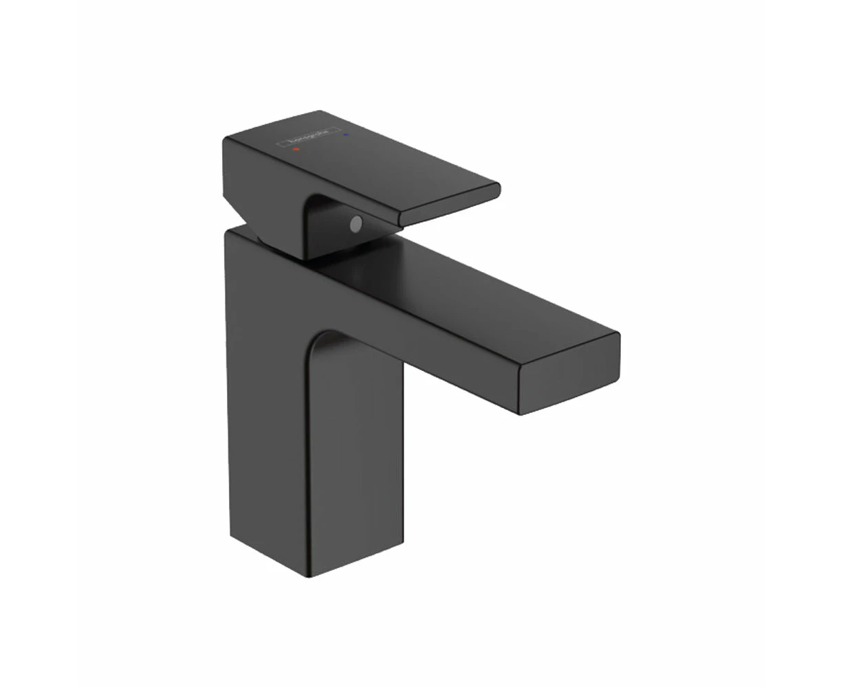 Hansgrohe Vernis Shape 100 Single Lever Bathroom Basin Mixer Tap in Matt Black (71569673)