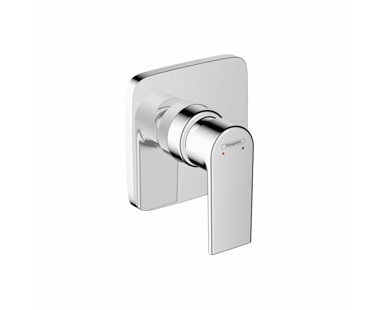 Hansgrohe Vernis Shape Single Lever Shower Mixer in Chrome With Concealed Installation Set (71658000)