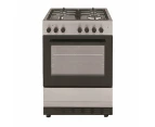 Tisira 60cm 65L Dual Fuel Upright Cooker in Stainless Steel (TFGM629XE)