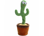 Kids Dancing Talking Cactus Toys For Baby Boys And Girls, Talking Sunny Cactus Toy Electronic Plush Toy Singing