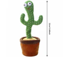 Kids Dancing Talking Cactus Toys For Baby Boys And Girls, Talking Sunny Cactus Toy Electronic Plush Toy Singing