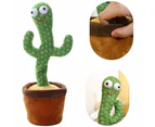 Kids Dancing Talking Cactus Toys For Baby Boys And Girls, Talking Sunny Cactus Toy Electronic Plush Toy Singing