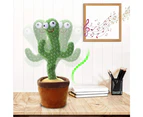 Kids Dancing Talking Cactus Toys For Baby Boys And Girls, Talking Sunny Cactus Toy Electronic Plush Toy Singing