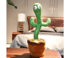 Kids Dancing Talking Cactus Toys For Baby Boys And Girls, Talking Sunny Cactus Toy Electronic Plush Toy Singing