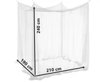 Luxury Mosquito Net For Double To King Size Bed Canopy, Camping Screen House,Finest Mesh 210 X 190 X 240 Cm