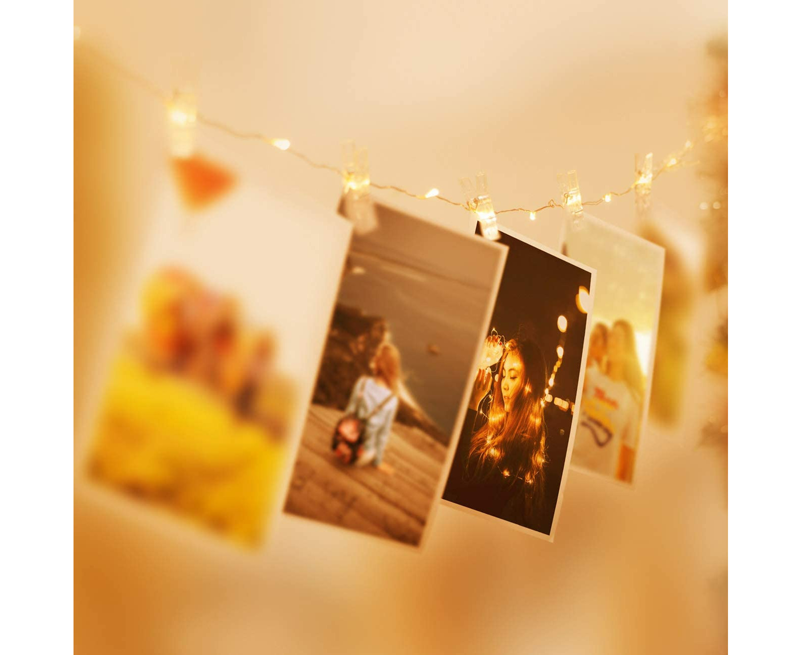 Polaroid hanging store lights