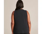 Target Curve Organic Cotton Tank Top - Black