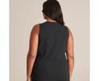 Target Curve Organic Cotton Tank Top - Black