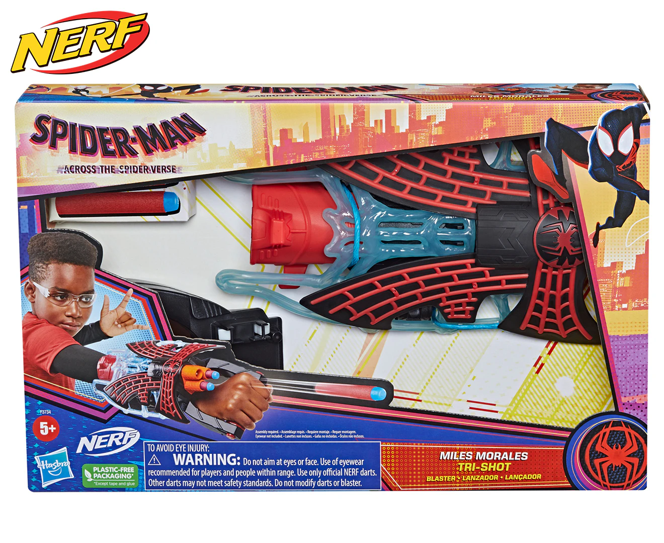 NERF Spider-Man: Across the Spider-Verse Miles Morales Tri-Shot Blaster