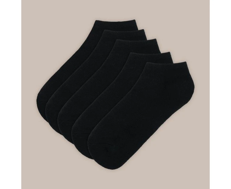 Target Active Womens 5 Pack Sport Low Cut Socks - Black