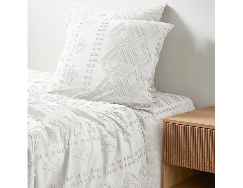 Target Clemens Tufted European Pillowcase - White