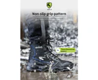 New Fashion Green Warm Winter Steel Toe Outdoor Safety Shoes Anti-Smashing Puncture Proof Work Boots green