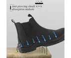 Hot Sale High Top Steel Toe Work Safety Boots Waterproof Durable Outdoor Casual Shoes black