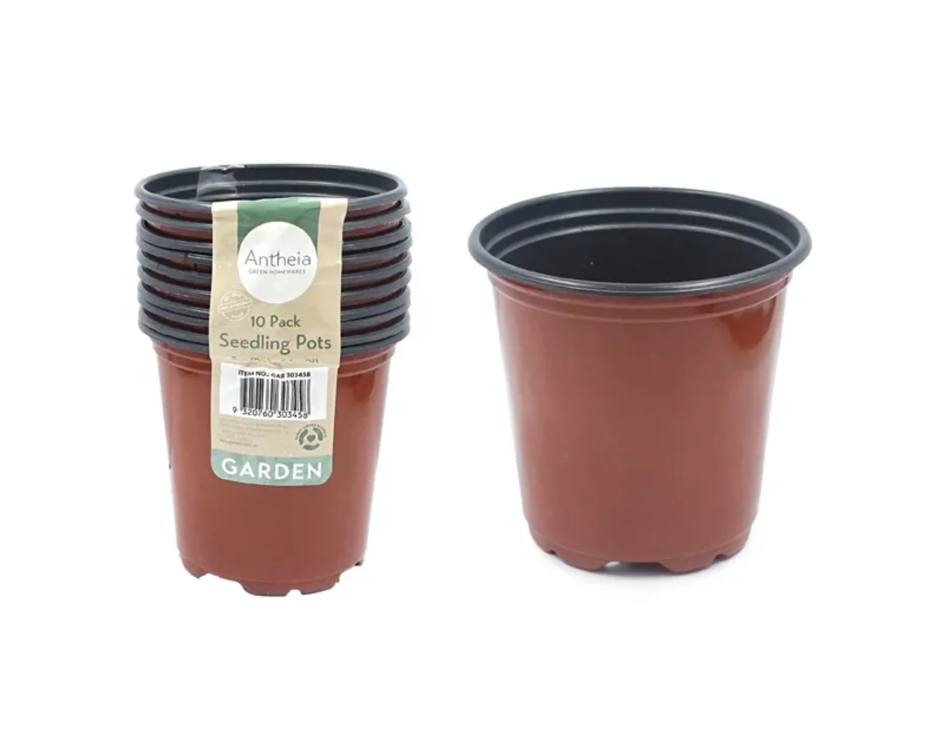 120 x SOFT PLASTIC PLANT NURSERY POTS 9cm |  Seed Starting Pots Seedling Starter