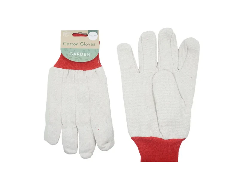 12 Pairs COTTON GARDEN GLOVES | Outdoor Yard Gardening Gloves Cotton Work Gloves