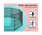 BEASTIE Pet Playpen 30 inch Large 8 Panel Fence Enclosure Dog Metal Exercise Pen