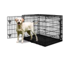 BEASTIE Dog Cage 30 inch Large Pet Crate Kennel Cat Metal Playpen Foldable