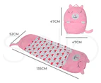 Mountview Sleeping Bag Child Pillow Stuffed Toy Kids Bags Gift Toy Cat 135cm S