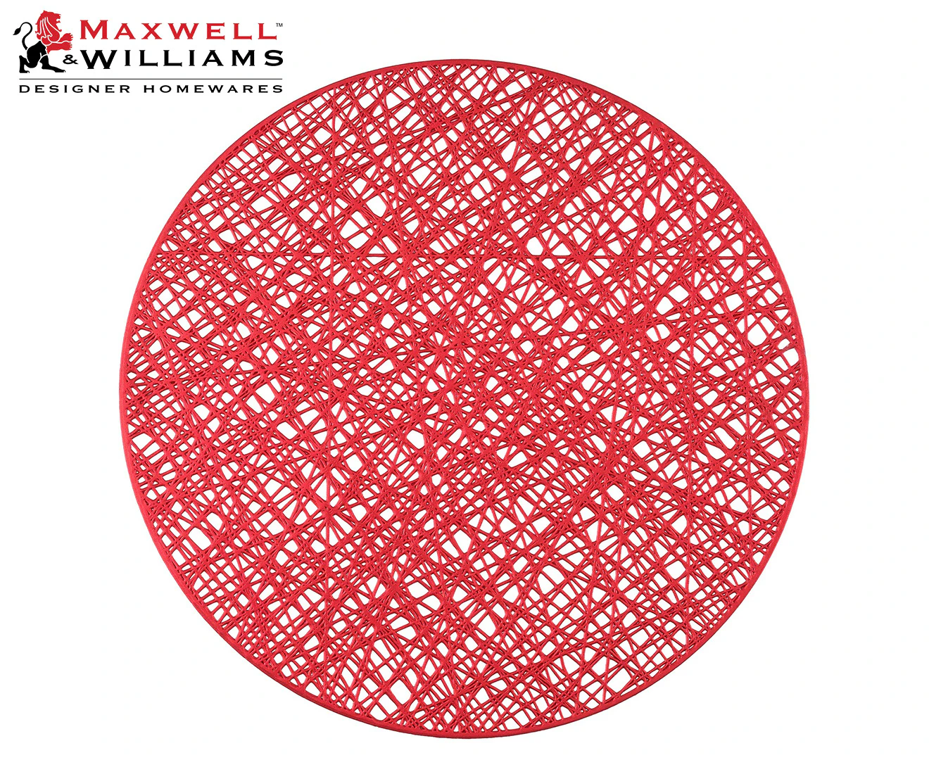 Maxwell & Williams 38cm Round Placemat - Red