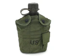 Buutrh 1L Army Military Water Bottle Camping Hiking Canteen Cup Portable for Outdoor-ACU Camouflage-