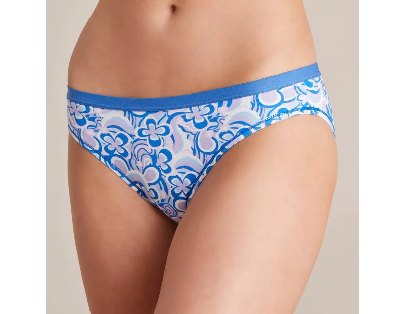 Lily Loves Cotton Bikini Briefs; Style: LBK52380 - Blue