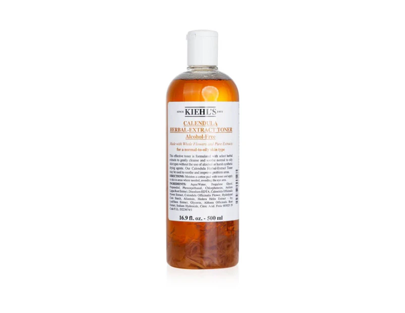 Kiehl's Calendula Herbal Extract AlcoholFree Toner  For Normal to Oily Skin Types 500ml/16.9oz