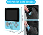 Handheld Game Console,Retro Mini Game Console with 666 Classic Games,3.5 Inch Color Screen Portable Game Console Supports TV Connection-2 Players(Blue)