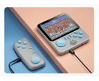 Handheld Game Console,Retro Mini Game Console with 666 Classic Games,3.5 Inch Color Screen Portable Game Console Supports TV Connection-2 Players(Grey)