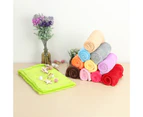Minbaeg Coral Fleece Blankets Super Soft Shaggy Universal Solid-color Fleece Blankets for Sofa-Black 50x70cm