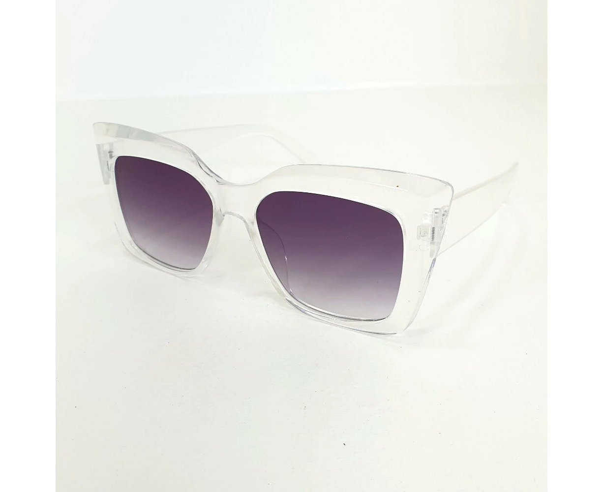 Rosy Lane Retro Oversized Cat Eye Sunglasses Clear