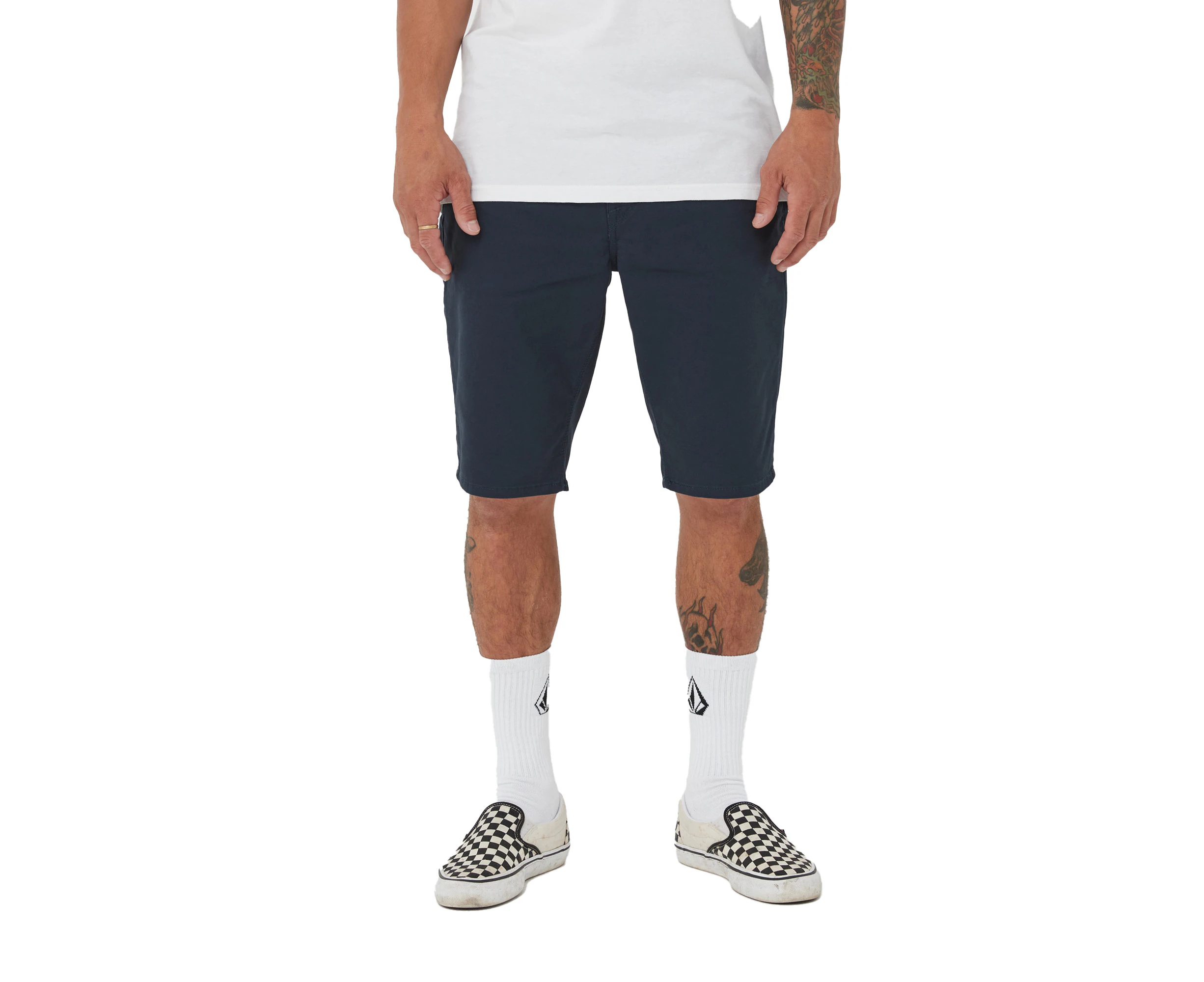 Volcom Men's V Solver Light Weight Chino Short - Navy