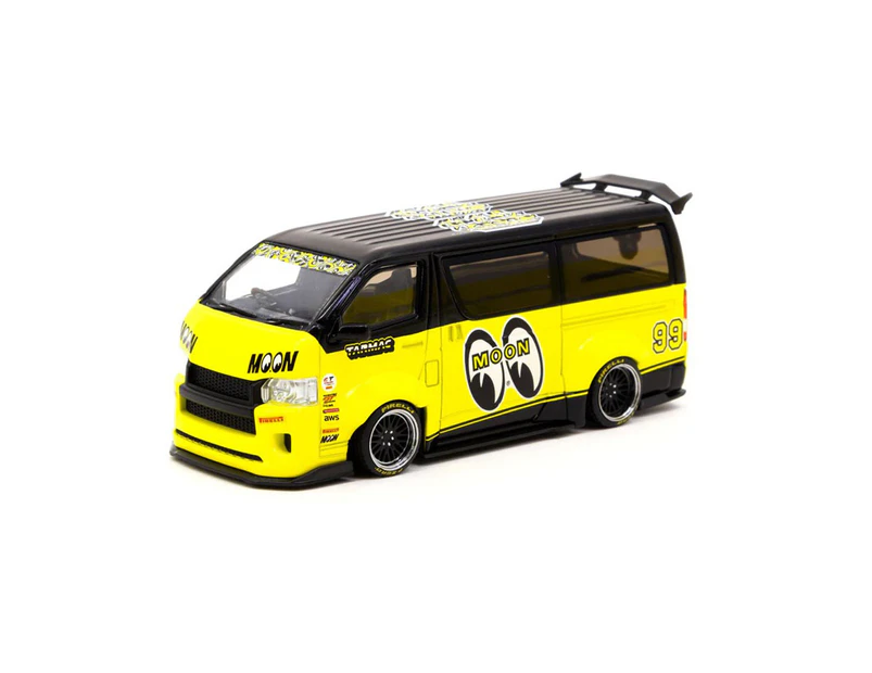Tarmac Licensed 1:43 Scale Toyota Hiace Widebody Mooneyes Team Van Diecast Model Toy