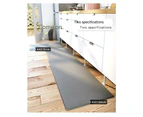 Kitchen Rugs and Mats Anti Fatigue Mat Floor Mat, Standing Office Desk Mat Foam Cushioned Anti Fatigue Ergonomic Kitchen Mat-Brown