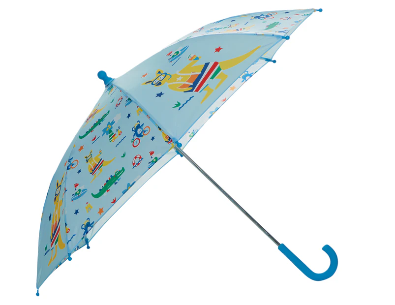Penny Scallan Design Kids' Kanga Crew Umbrella - Pale Blue