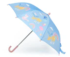 Penny Scallan Design Kids' Rainbow Days Umbrella - Pale Blue/Multi