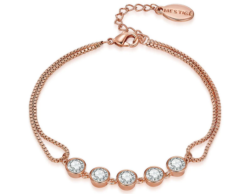 Mestige Payton Bracelet w/ Swarovski® Crystals - Rose Gold