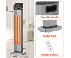 ADVWIN Portable Heater, 1500W Electric Outdoor Patio Heating, Carbon Fibre Infrared Heater with Timer and Tip-over Protection