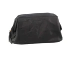 Pierre Cardin Mens Rustic Leather Toiletry Case Bag Travel - Black