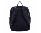 Pierre Cardin Nylon RFID Anti Theft Slash Proof Backpack - Black