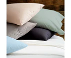 Renee Taylor King Sheet/Pillowcases Set 300TC Organic Cotton Bedding Baby Blue