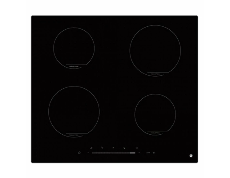 Tisira 60cm 4 Zone Black Glass Induction Cooktop (TIT63E)