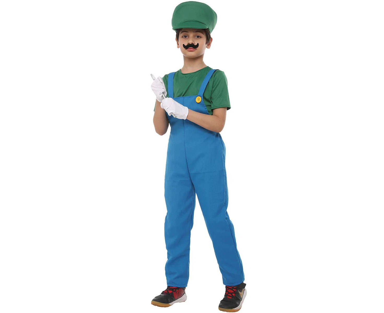 Luigi Inspired Boys Green Plumber Book Week Costume Boys