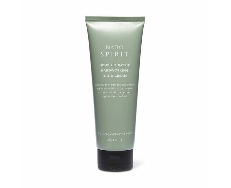 Natio Spirit Hemp & Muntrie Hardworking Hand Cream 90g