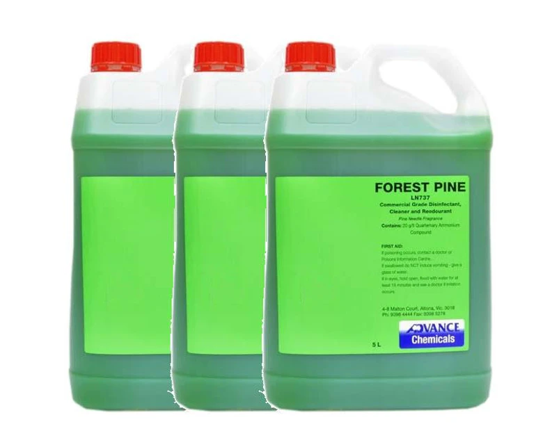 Forest Pine Disinfectant, Cleaner and Deodorant 5Lt or 25Lt - 5Lt X 3
