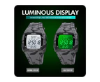Electronic Led Display Sports Countdown Waterproof Watches For Men&Women - Camo ArmyGreen